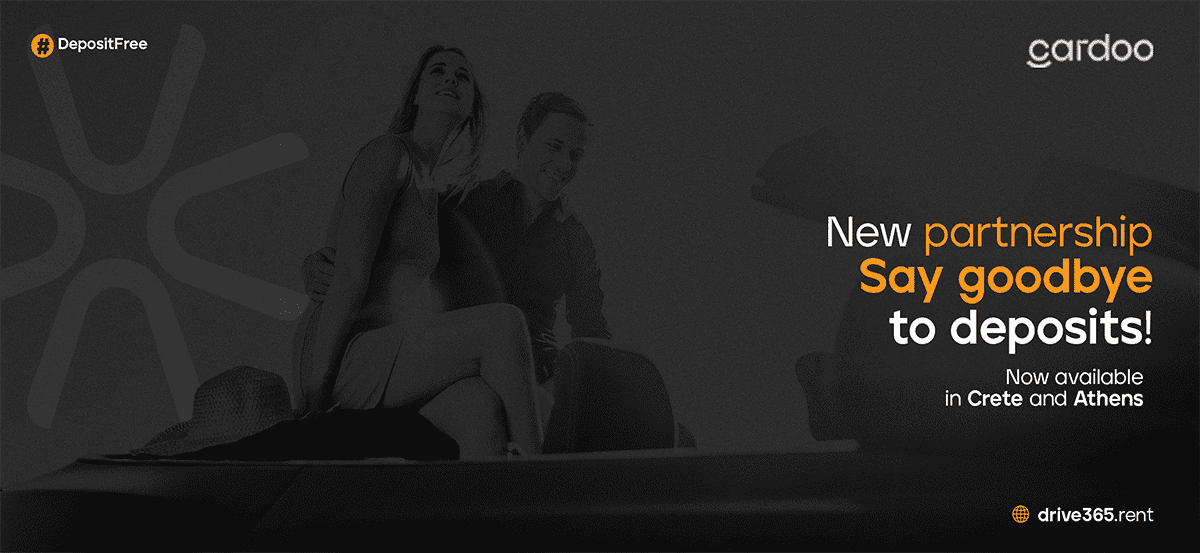 Drive365 x Cardoo:Deposit-Free Car Rental in Athens & Crete
